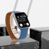 Bracelet magnétique en silicone compatible Apple Watch